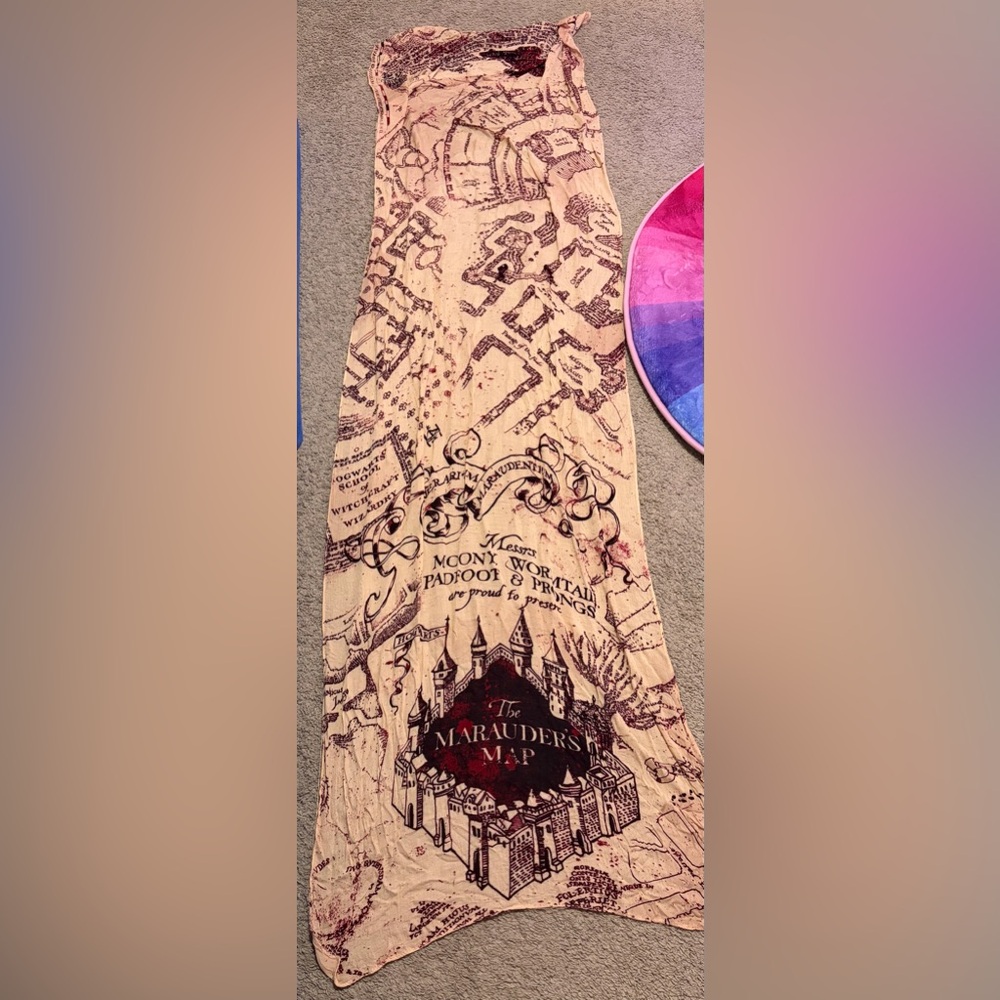 Wizarding World of Harry Potter Universal Marauder's Map Scarf